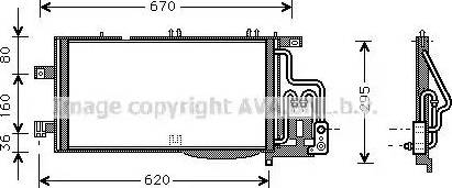 Ava Quality Cooling OL 5310 - Конденсатор кондиционера unicars.by