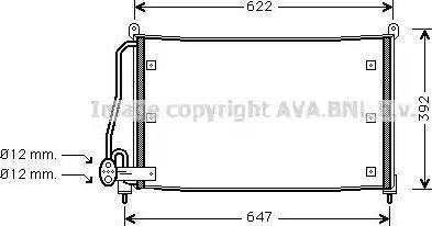 Ava Quality Cooling OL 5295 - Конденсатор кондиционера unicars.by