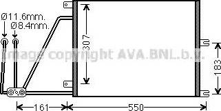 Ava Quality Cooling OL 5265 - Конденсатор кондиционера unicars.by