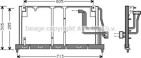 Ava Quality Cooling OL 5225 - Конденсатор кондиционера unicars.by