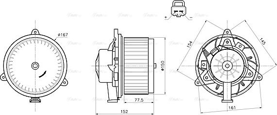 Ava Quality Cooling OL8752 - Вентилятор салона unicars.by