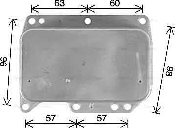 Ava Quality Cooling OL3710 - Масляный радиатор, двигательное масло unicars.by