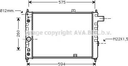 Ava Quality Cooling OL 2051 - Радиатор, охлаждение двигателя unicars.by