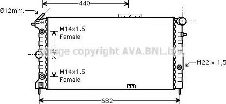 Ava Quality Cooling OL 2136 - Радиатор, охлаждение двигателя unicars.by