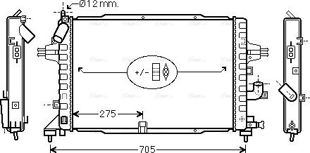 Ava Quality Cooling OLA2364 - Радиатор, охлаждение двигателя unicars.by