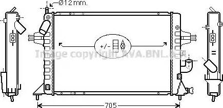 Ava Quality Cooling OL 2294 - Радиатор, охлаждение двигателя unicars.by