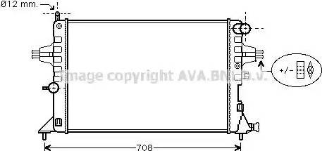 Ava Quality Cooling OL 2296 - Радиатор, охлаждение двигателя unicars.by