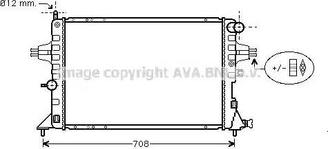 Ava Quality Cooling OL 2293 - Радиатор, охлаждение двигателя unicars.by