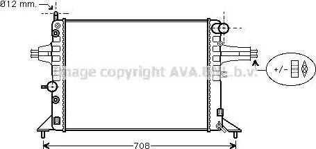 Ava Quality Cooling OL 2256 - Радиатор, охлаждение двигателя unicars.by