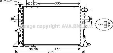 Ava Quality Cooling OL 2253 - Радиатор, охлаждение двигателя unicars.by