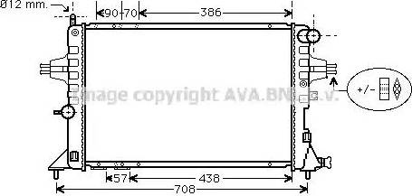 Ava Quality Cooling OL 2252 - Радиатор, охлаждение двигателя unicars.by