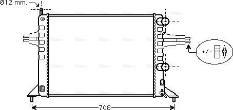 Ava Quality Cooling OL 2257 - Радиатор, охлаждение двигателя unicars.by