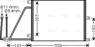 Ava Quality Cooling OLA5265 - Конденсатор кондиционера unicars.by