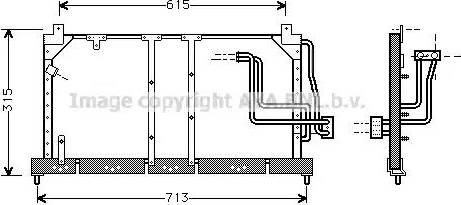 Ava Quality Cooling OLA5224 - Конденсатор кондиционера unicars.by