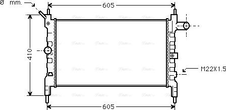 Ava Quality Cooling OLA2023 - Радиатор, охлаждение двигателя unicars.by