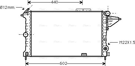 Ava Quality Cooling OLA2119 - Радиатор, охлаждение двигателя unicars.by