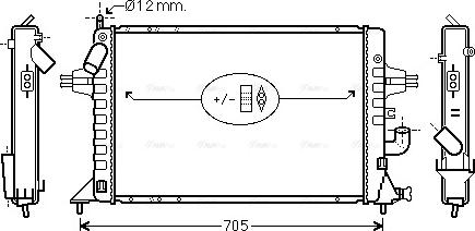 Ava Quality Cooling OLA2294 - Радиатор, охлаждение двигателя unicars.by