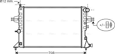 Ava Quality Cooling OLA2296 - Радиатор, охлаждение двигателя unicars.by