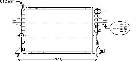 Ava Quality Cooling OLA2293 - Радиатор, охлаждение двигателя unicars.by