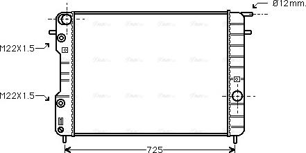 Ava Quality Cooling OLA2248 - Радиатор, охлаждение двигателя unicars.by