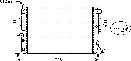 Ava Quality Cooling OLA2254 - Радиатор, охлаждение двигателя unicars.by