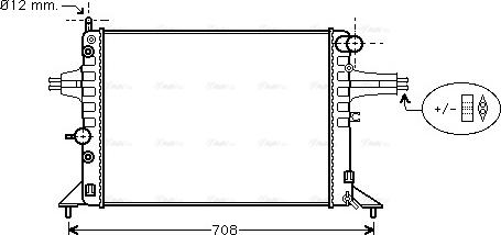 Ava Quality Cooling OLA2256 - Радиатор, охлаждение двигателя unicars.by