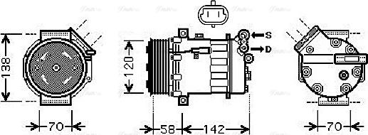 Ava Quality Cooling OL K448 - Компрессор кондиционера unicars.by