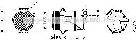 Ava Quality Cooling OL K429 - Компрессор кондиционера unicars.by