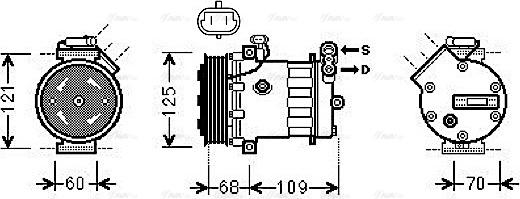 Ava Quality Cooling OLAK475 - Компрессор кондиционера unicars.by