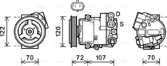 Ava Quality Cooling OLAK595 - Компрессор кондиционера unicars.by