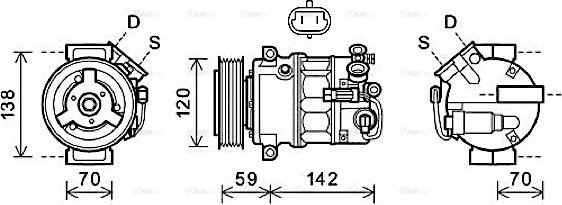 Ava Quality Cooling OLAK579 - Компрессор кондиционера unicars.by