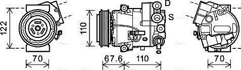 Ava Quality Cooling OLAK606 - Компрессор кондиционера unicars.by