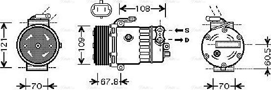 Ava Quality Cooling OLAK139 - Компрессор кондиционера unicars.by