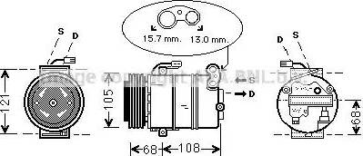 Ava Quality Cooling OL K138 - Компрессор кондиционера unicars.by