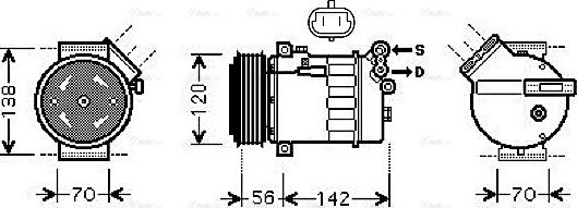 Ava Quality Cooling OLAK313 - Компрессор кондиционера unicars.by