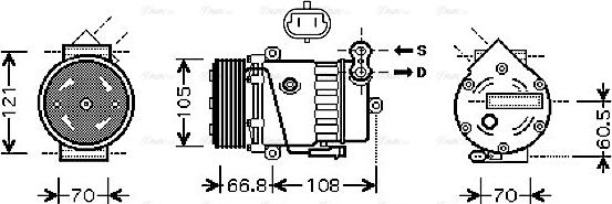 Ava Quality Cooling OLAK389 - Компрессор кондиционера unicars.by