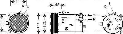 Ava Quality Cooling OLAK280 - Компрессор кондиционера unicars.by