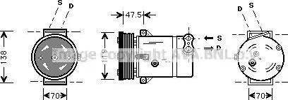 Ava Quality Cooling OLAK273 - Компрессор кондиционера unicars.by