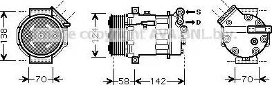 Ava Quality Cooling OL K465 - Компрессор кондиционера unicars.by