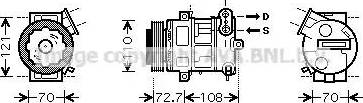 Ava Quality Cooling OL K419 - Компрессор кондиционера unicars.by