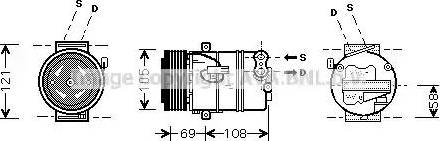 Ava Quality Cooling OL K430 - Компрессор кондиционера unicars.by