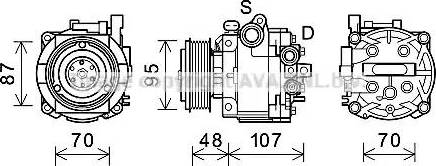 Ava Quality Cooling OLK659 - Компрессор кондиционера unicars.by