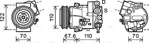 Ava Quality Cooling OLK606 - Компрессор кондиционера unicars.by