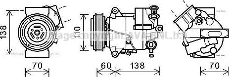 Ava Quality Cooling OLK607 - Компрессор кондиционера unicars.by