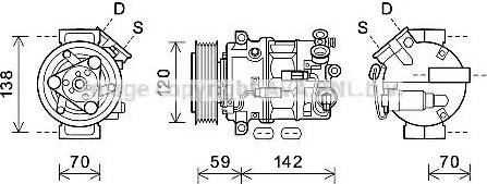 Ava Quality Cooling OLK678 - Компрессор кондиционера unicars.by