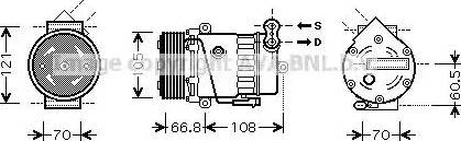 Ava Quality Cooling OL K389 - Компрессор кондиционера unicars.by