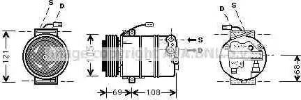 Ava Quality Cooling OL K373 - Компрессор кондиционера unicars.by