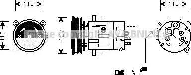 Ava Quality Cooling OL K290 - Компрессор кондиционера unicars.by