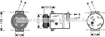 Ava Quality Cooling OL K273 - Компрессор кондиционера unicars.by