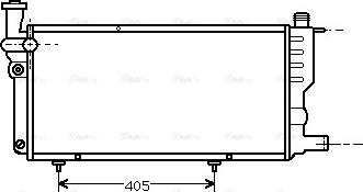 Ava Quality Cooling PE 2099 - Радиатор, охлаждение двигателя unicars.by